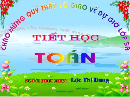 Ôn tập về phân số (tiếp theo)