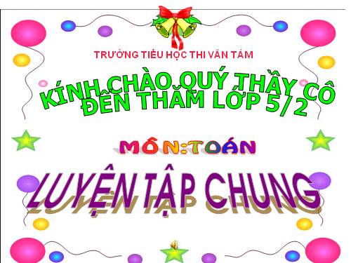 Các Bài giảng khác thuộc Chương trình Toán 5