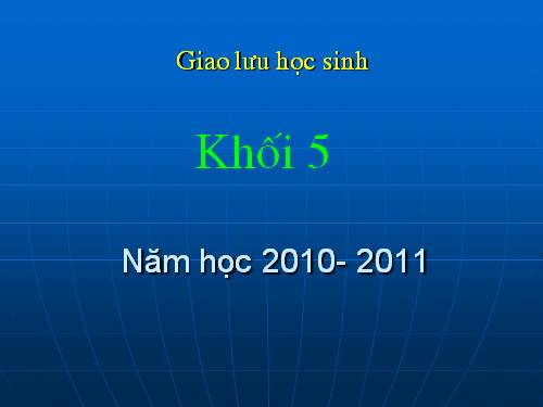 Ngoại khóa - khối 4,5
