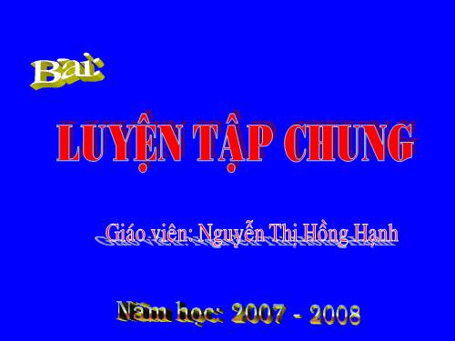 Các Bài giảng khác thuộc Chương trình Toán 5