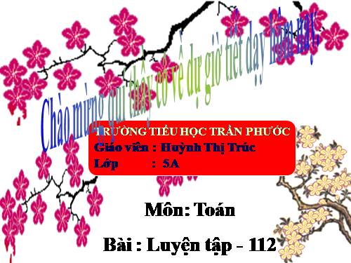 Các Bài giảng khác thuộc Chương trình Toán 5