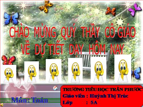 Các Bài giảng khác thuộc Chương trình Toán 5