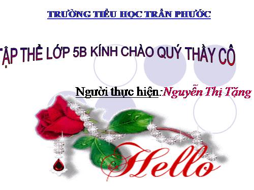 Các Bài giảng khác thuộc Chương trình Toán 5