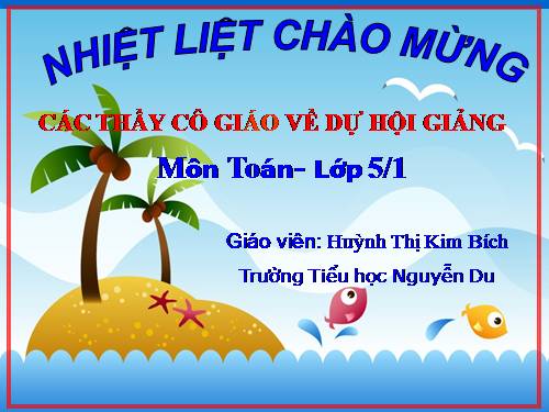 Các Bài giảng khác thuộc Chương trình Toán 5