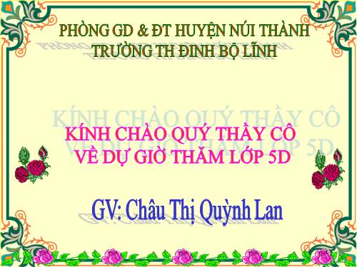 Hình hộp chữ nhật. Hình lập phương