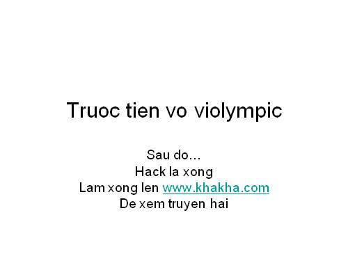 cach lam violympic and giai tri