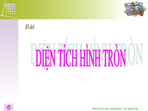 Diện tích hình tròn