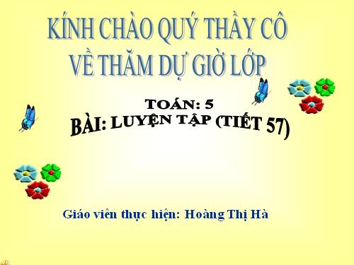 Các Bài giảng khác thuộc Chương trình Toán 5