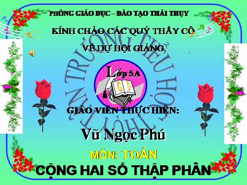 Cộng hai số thập phân