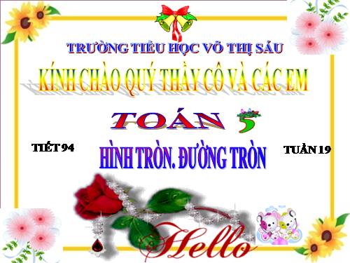 Hình tròn. Đường tròn