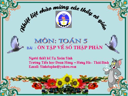 Ôn tập về số thập phân