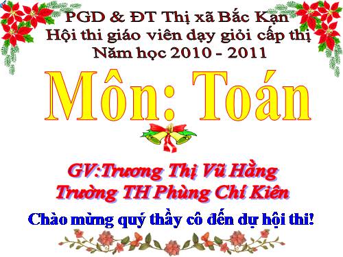 Các Bài giảng khác thuộc Chương trình Toán 5