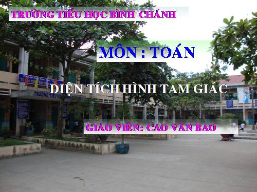 Diện tích hình tam giác