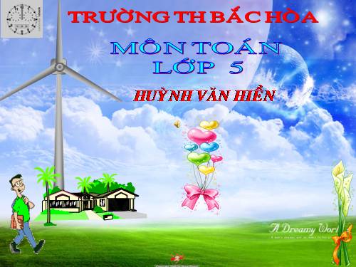 Các Bài giảng khác thuộc Chương trình Toán 5