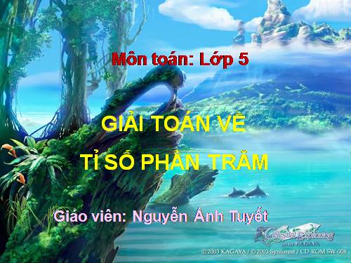 Giải toán về tỉ số phần trăm