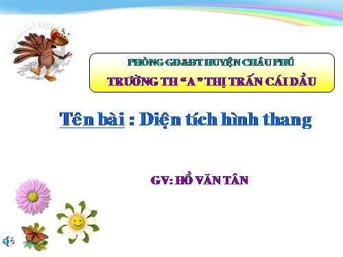 Diện tích hình thang