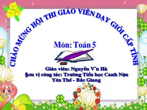 Các Bài giảng khác thuộc Chương trình Toán 5