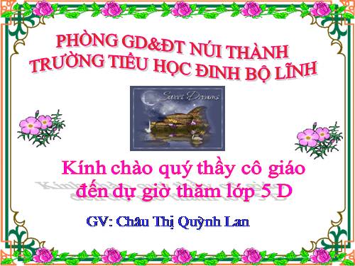 Các Bài giảng khác thuộc Chương trình Toán 5