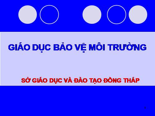 Giáo dục tích hợp bảo vệ môi trường