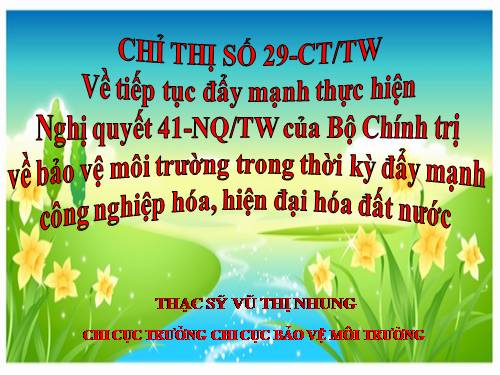 Giáo dục tích hợp bảo vệ môi trường