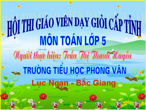 Các Bài giảng khác thuộc Chương trình Toán 5