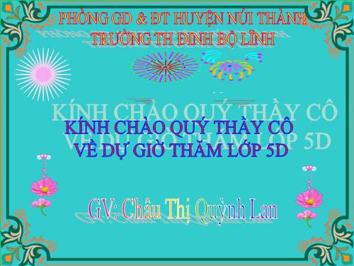 Các Bài giảng khác thuộc Chương trình Toán 5