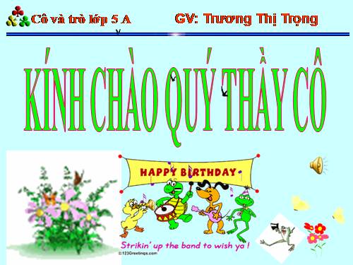 Các Bài giảng khác thuộc Chương trình Toán 5