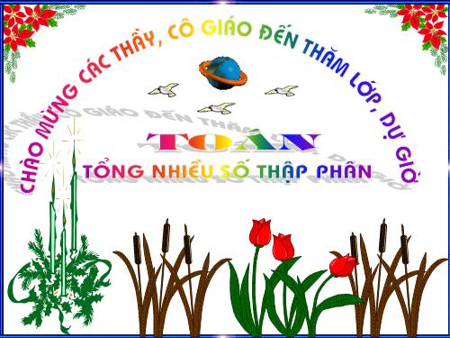 Tổng nhiều số thập phân