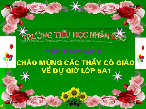 Các Bài giảng khác thuộc Chương trình Toán 5