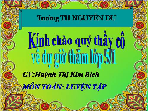 Chia một số thập phân cho một số tự nhiên