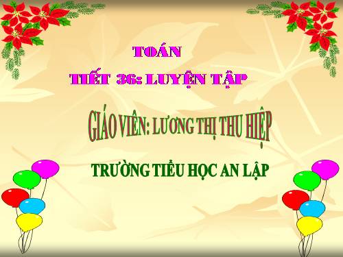 Các Bài giảng khác thuộc Chương trình Toán 5