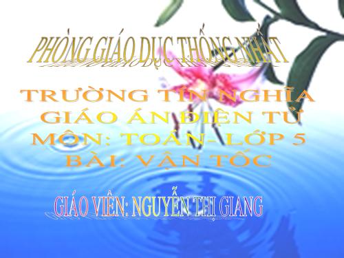 Vận tốc