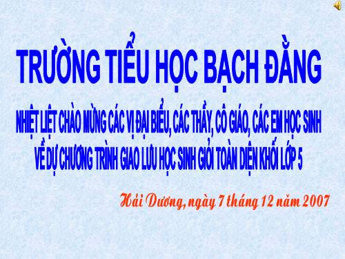 Giao luu HS gioi Toan 5