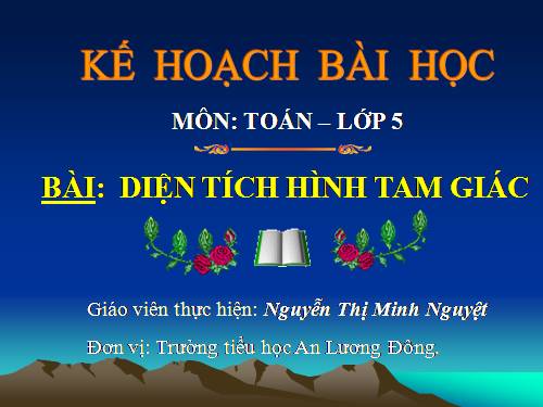 Diện tích hình tam giác