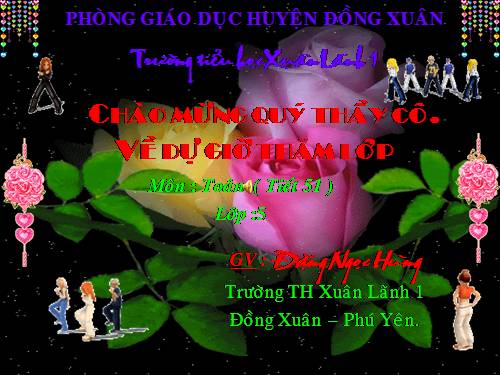 Các Bài giảng khác thuộc Chương trình Toán 5