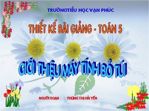 Giới thiệu máy tính bỏ túi