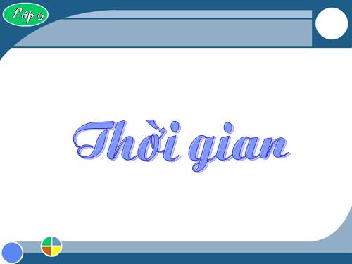 Thời gian