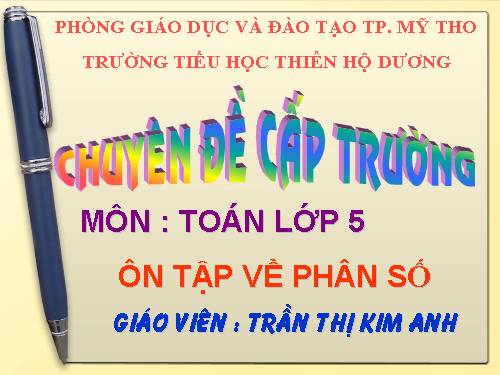 Ôn tập về phân số