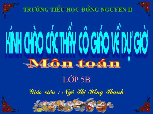 Số thập phân bằng nhau