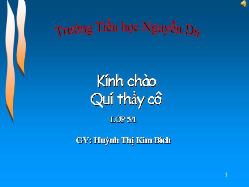 Các Bài giảng khác thuộc Chương trình Toán 5