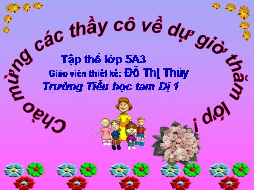 Các Bài giảng khác thuộc Chương trình Toán 5