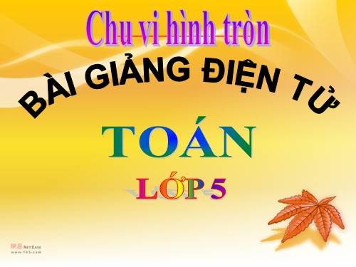 Chu vi hình tròn.