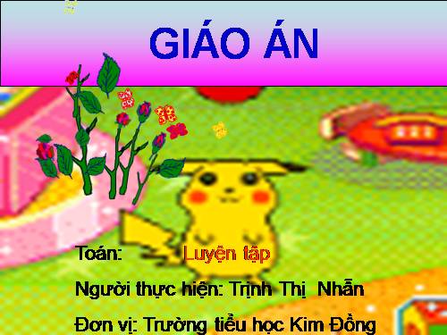 Các Bài giảng khác thuộc Chương trình Toán 5