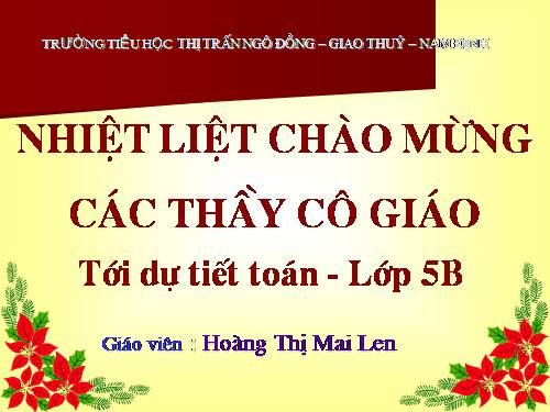 So sánh hai số thập phân