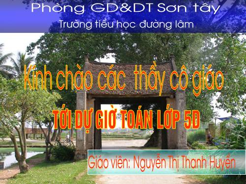 Chia một số thập phân cho một số thập phân