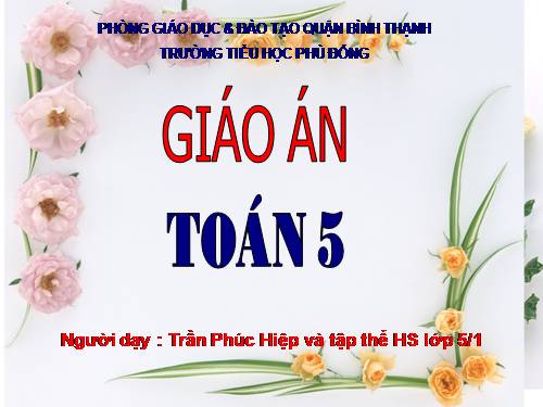 Nhân một số thập phân với một số thập phân