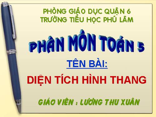 Diện tích hình thang