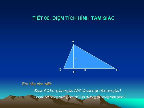 Diện tích hình tam giác