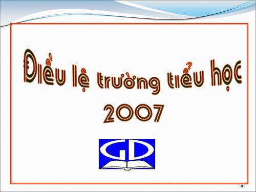 Điều lệ trường Tiểu học