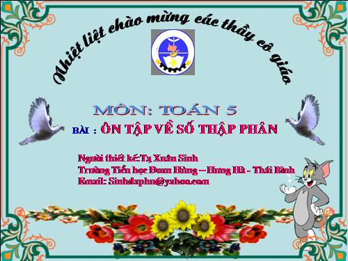 Ôn tập về số thập phân